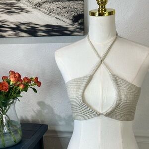 KYRA KNOTTED TOP IN TAN XS